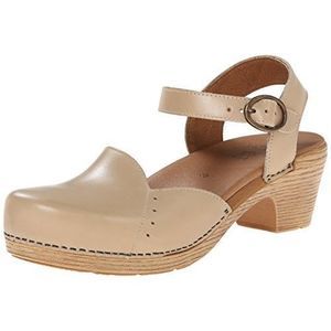 Dansko Women's Maisie Dress Sandal, Sand Full Grain sz 37 6.5/7 US comfort shoe